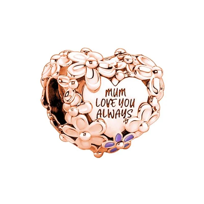 Perles New Love Dad Nan Mom Sister Best Friends pour bracelets à breloques et bracelets DIY pour femmes Fabrication de bijoux Dropshipping