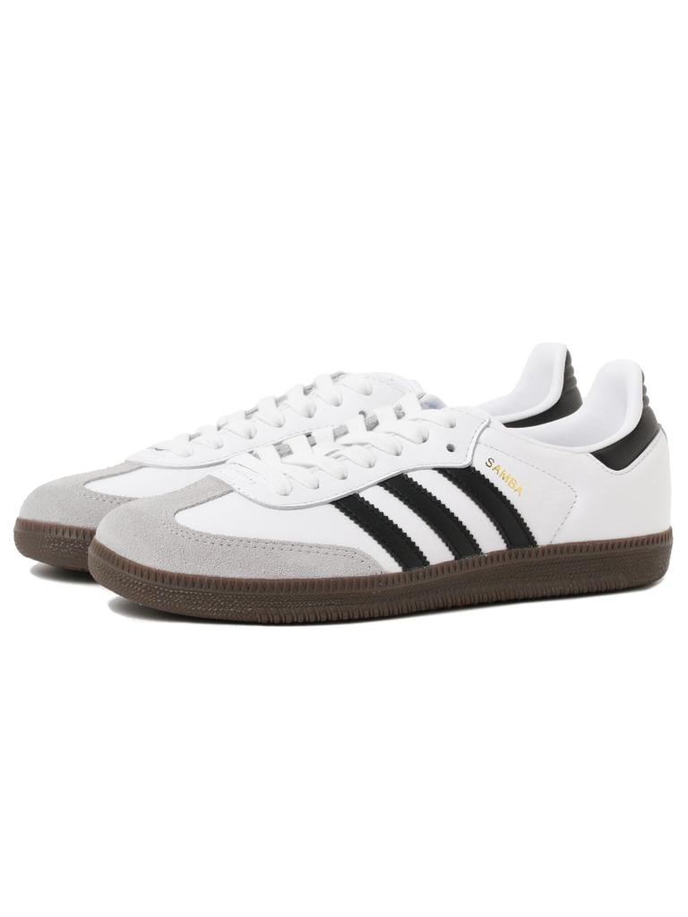 Beams Boy adidas SAMBA OG Campus Size 24 Women's Shoes, White/Core Black/Clear Grey,