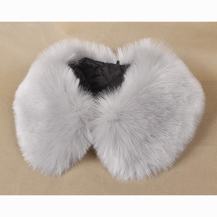 Límec Liščí kožešina Šála Zimní Luxusní Nadýchaná Šála Udržuje Krk v Teple Ženy Muži Huňaté Čtvercové Šály Doplňky ke Kabátu