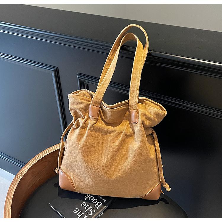 Versatile New Women's Shoulder Bag Cute College Student Lazy Style Class Large Capacity Messenger Tote Women's Bag