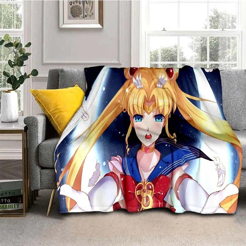 Moon Girl blanket for beds,Flannel thin blanket for summer, Anti-Pilling cooling blanket,Portable picnic blanket