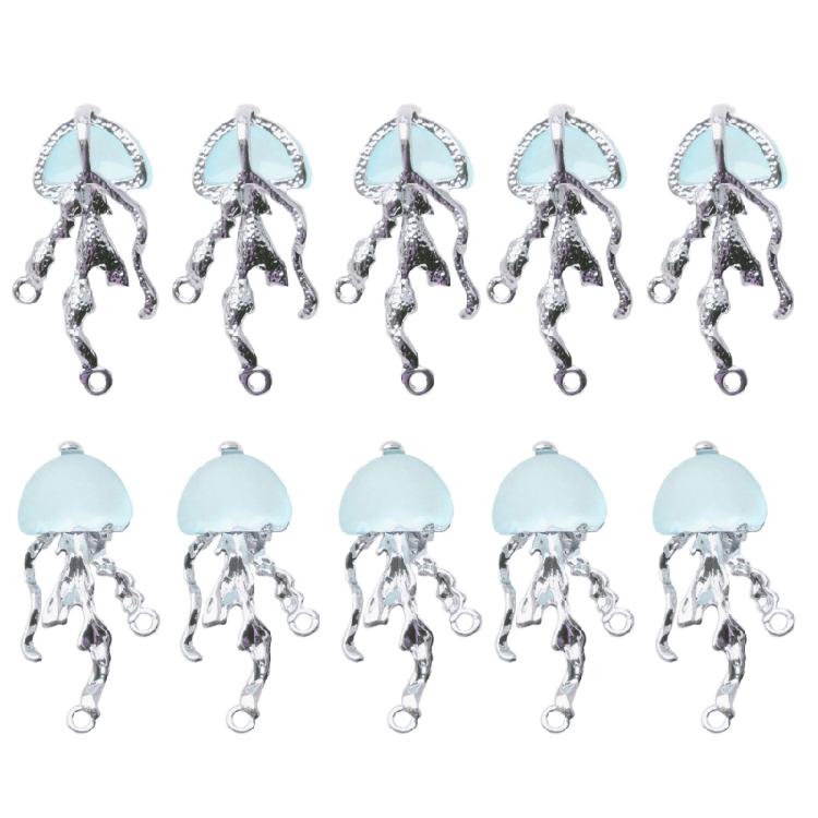 

10 Pieces DIY Projects Jellyfish Charm DIY Jewelry Findings Jewelry Accessories