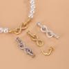 S925 Sterling Silver Universal Connector Clasp for DIY Figure-Eight Buckle Necklace & Bracelet