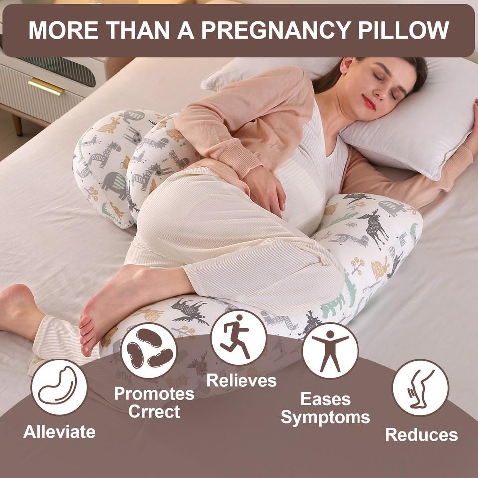Velvet Pregnancy Pillow Detachable Pillowcase Can Support Buttocks And Legs