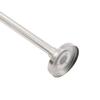 Shower Curtain Corner Rail, Adjustable Shower Curtain Angle Rod, 45-75 cm Drill Stainless Steel Bathroom Shower Rail