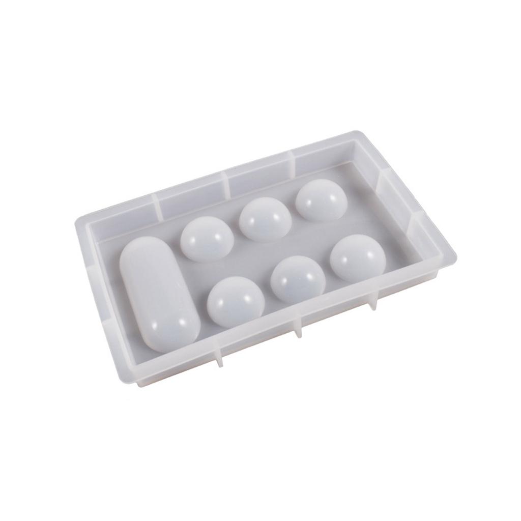 Mancala Game Silicone Resin Mold Mancala Stones Epoxy Mold with Screw Kit Family Party Board Game Silicone Mold DIY Art