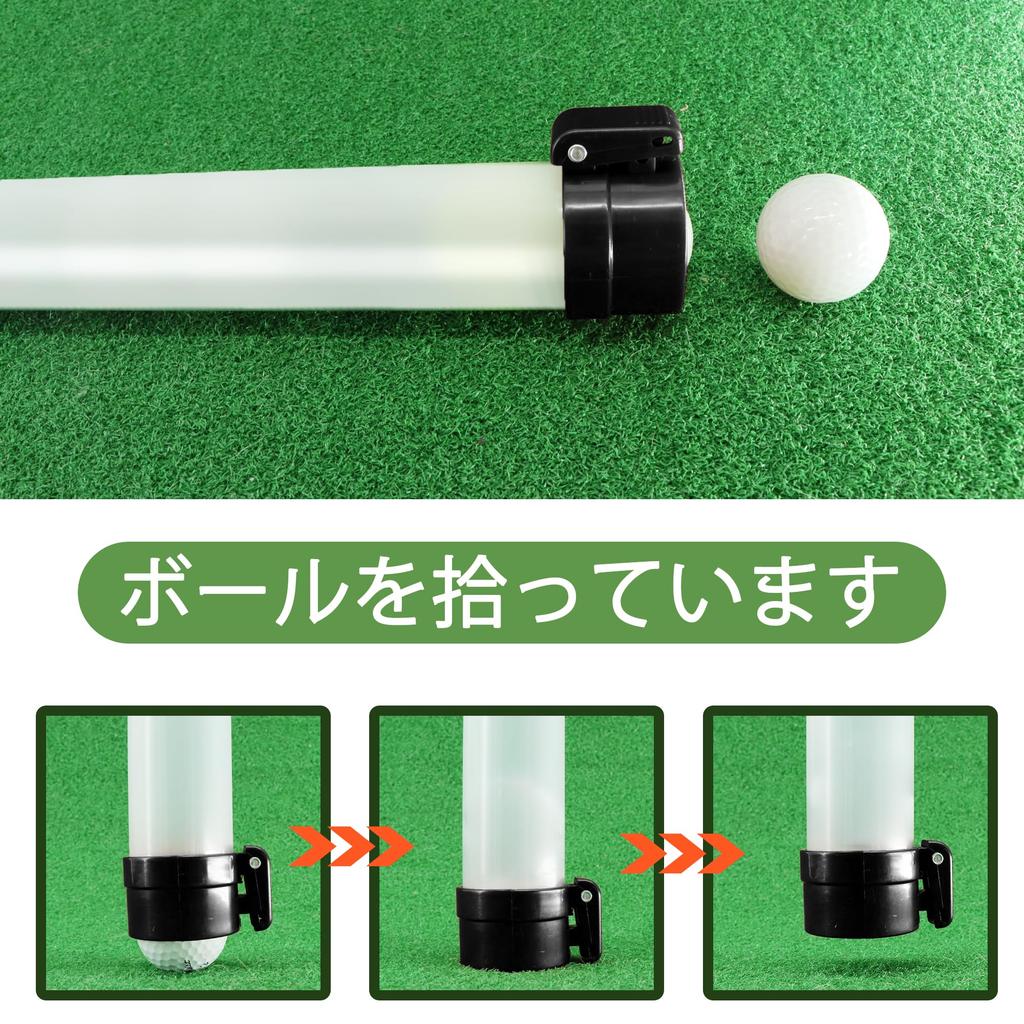 Golfball-Greifer Professioneller Sammler Golfball-Sauger Aufbewahrungsstock 21 Ballhalter Sammler - -