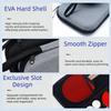 EVA Table Tennis Racket Case Black Grey Hard Shell Storage Bag  Ping Pong Paddle