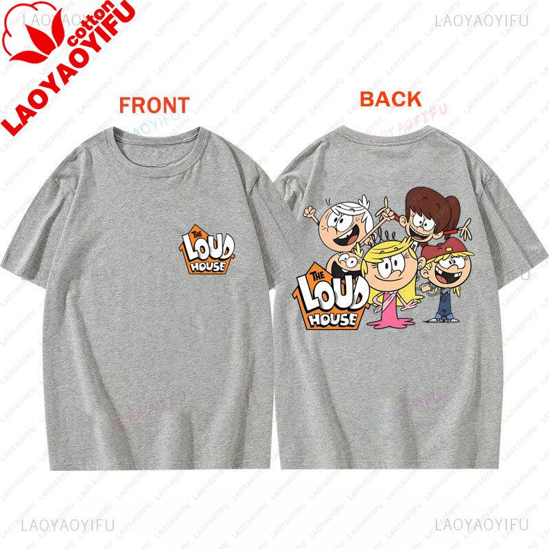 The Loud Houses T Shirt Casual Funny Y2k Clothes Cartoon Comedy Theme Graphic Tees Unisex Unisex Harajuku Streetwear Ropa De Mujer
