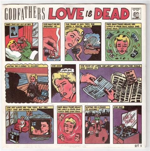 

7inch Record GODFATHERS - Love Is Dead GFT3 Epic 1988 UK Rock Used