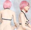 SM Goods PU Leather Body Harness Bondage Restraints Costume SM Restraints Metal Bondage Chest Costume Cosplay PU Leather Bondage Restraints for SM