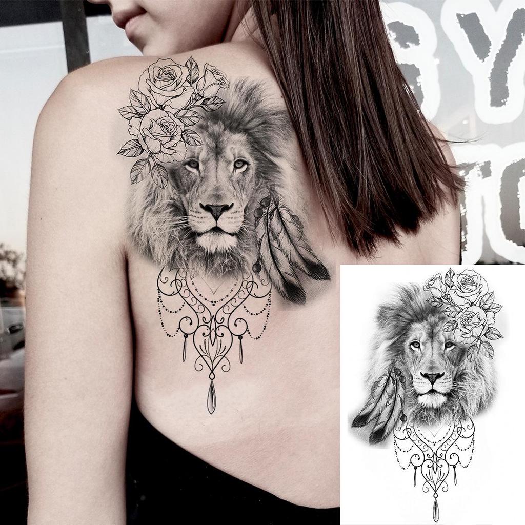 Realistic Long-lasting Animal Head Temporary Tattoo Stickers