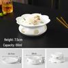 Insulated Ceramic Food Warmer Plate Set