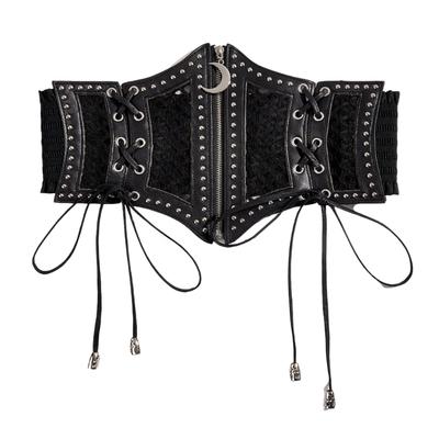 Girls Trendy Waist Belt Lace-up Costume Underbust Jewelry Waist Body Jewelry for Party Jeans Belt Cowboy Chain
