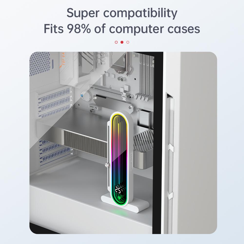 Graphics Video Stand 5V 3Pin ARGB GPU Support Stand With LED Smart Temperature Display PC Case VGA Holder Graphics Card Bracket