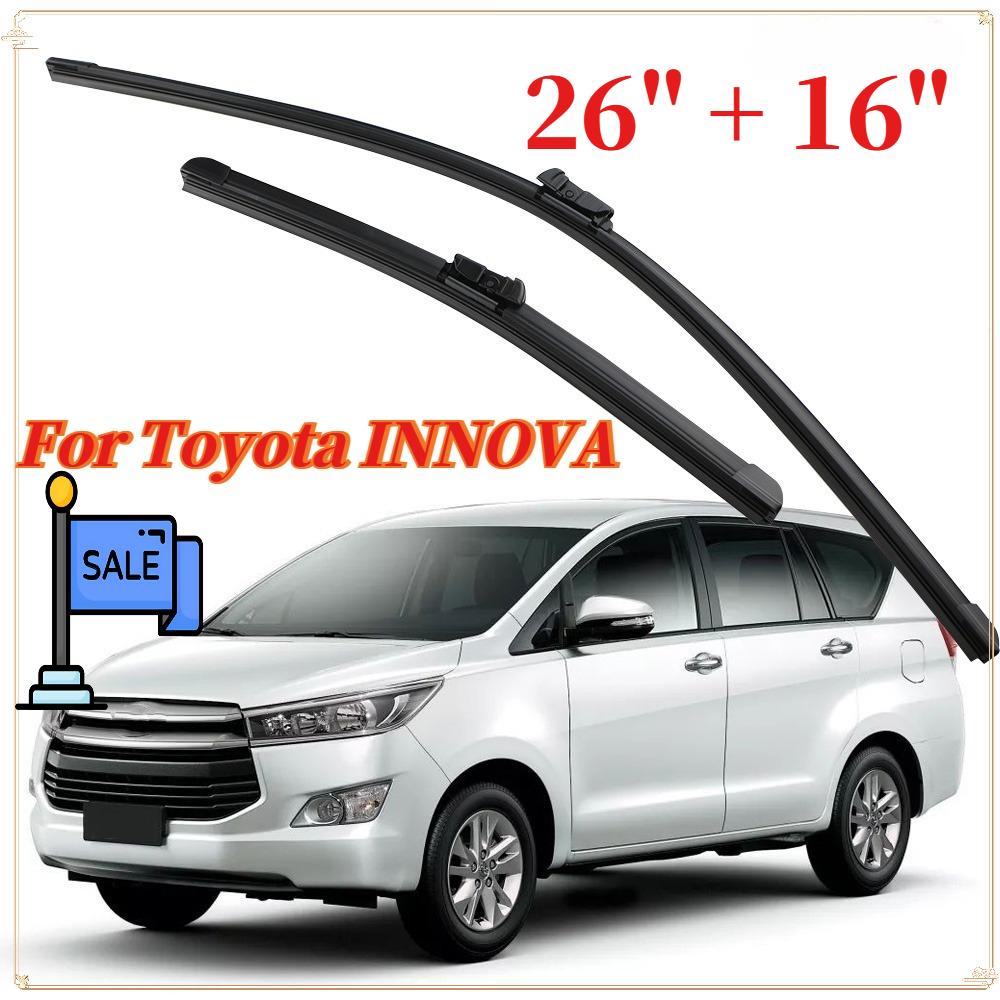 Car Front Windshield Wiper Set for Toyota INNOVA 26" + 16" High-Quality All-Season Blades 2PCS Exterior Accessories