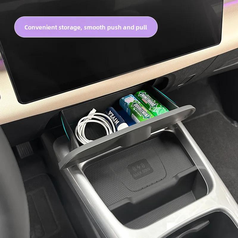 Central Control Hidden Storage Box Special Original Car Color Armrest Car Interior Storage for BYD 25 Smart Driving Dolphin