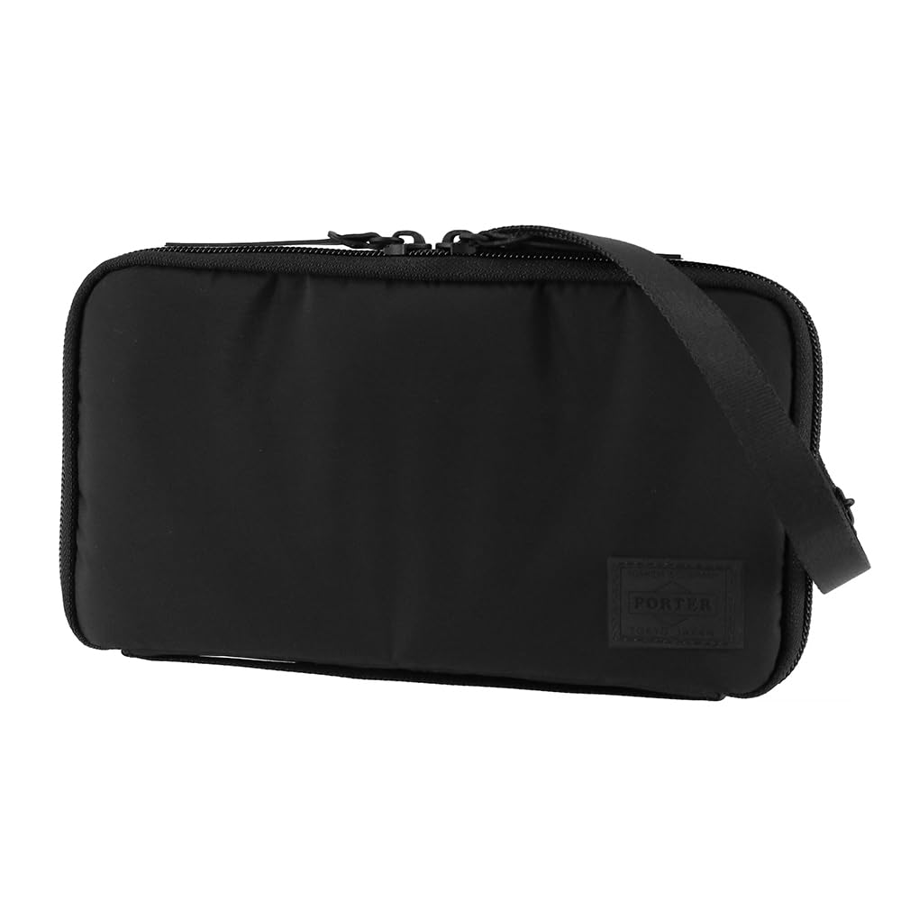 

[Porter] Yoshida Bag Travel Pouch Multi Pouch Multi Case Shoulder Pouch Cape 2 Way Travel Organizer 883-15450 Black