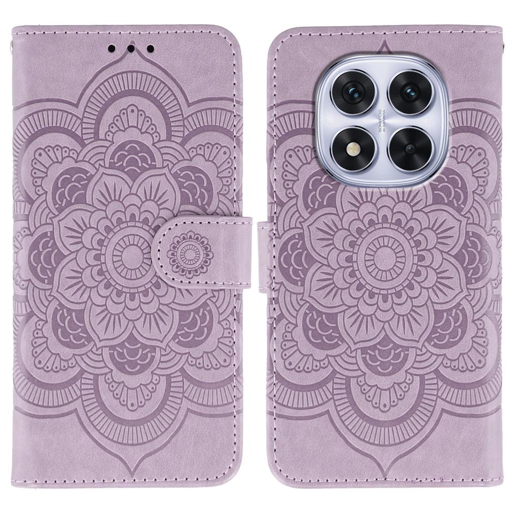 Handyhülle für Xiaomi Redmi Note 14 Pro 4G/5G/Note 14 Pro+ 5G/Poco X7 5G PU-Leder Mandala Aufdruck Design Brieftaschenkoffer