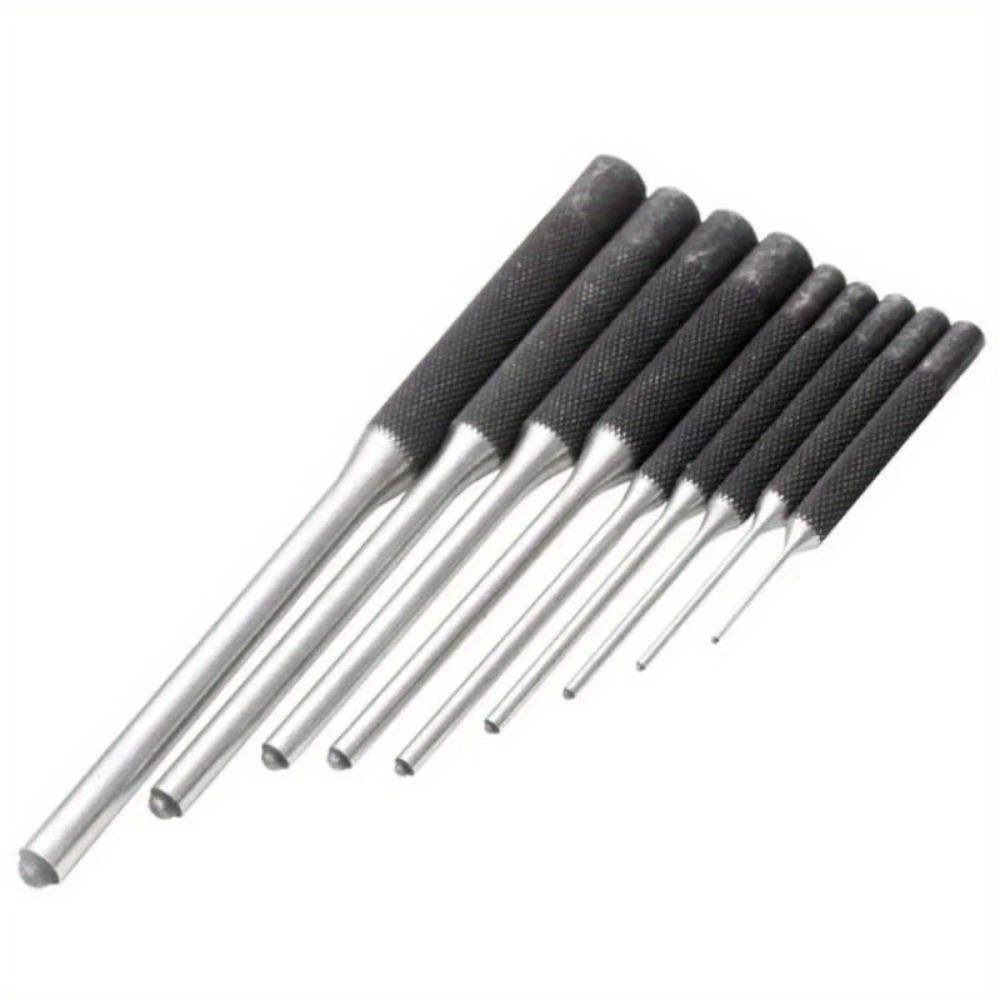9pcs/set Paring Chisel Roll Pin Pack Round Head Pins Punch Professional Hollow End Starter Punching Hand Tools 1/16-5/16