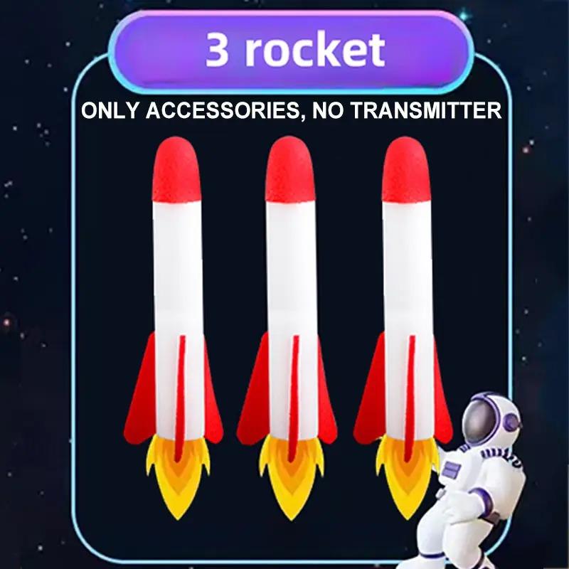 Kids Rocket Launcher Toy Foam Rockets and Sturdy Launcher Stand Outdoor Family Games Fun Outdoor Toy for Kids Birthday Gifts
