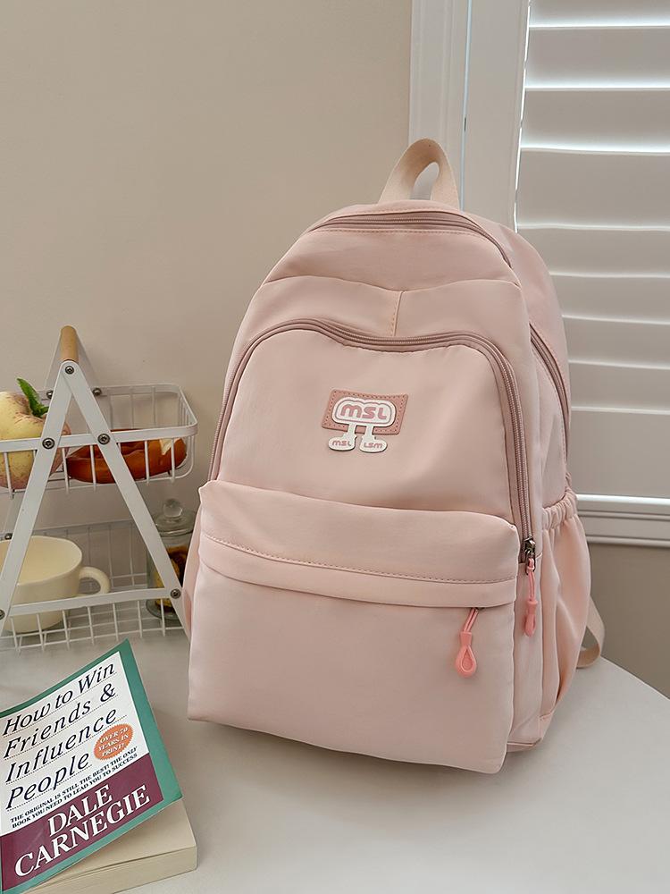 Schoolbag Japanese Simple Ins Niche Schoolbag Girls, Junior High School High School College Students Backpack Light Commuter Travel Backpack