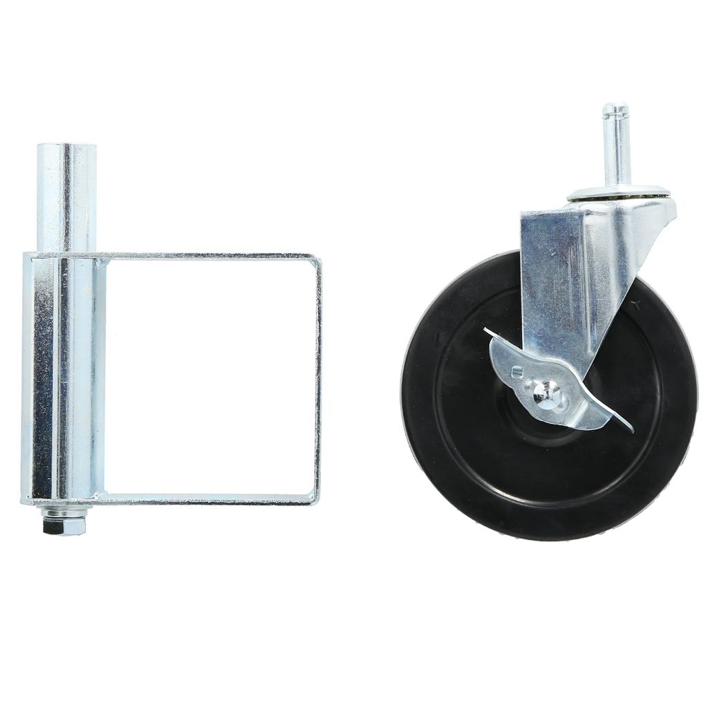 Gate Wheel Spring Loaded Caster Multi Function Damping Aluminum 5in 90kg Load Capacity(White )