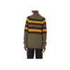 Striped Ribbed Turtleneck Sweater Women Tops Green CF2604N74X