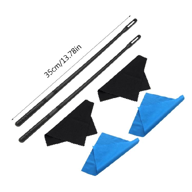 Flute Cleaning Kits Flute Polishing Cloth & Cleaning Stick Woodwind Instruments