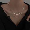 Collana Retro Osso di Serpente Coreana & Giapponese: Catena Clavicola da Donna Chic e Trendy Gioielli di Moda