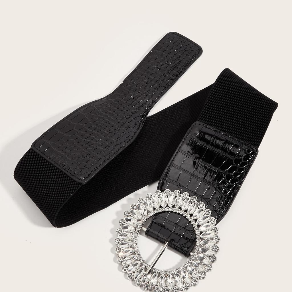 Wind Ladies Wide Belt Retro Elastic Elastic Waist Seal Dress Waist Decoration