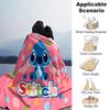 1Pc Stitch Adventure Polka Dots Blanket Soft Throw Blanket For Home Bedroom Bed Sofa Travel Office Solid Christmas Blanket