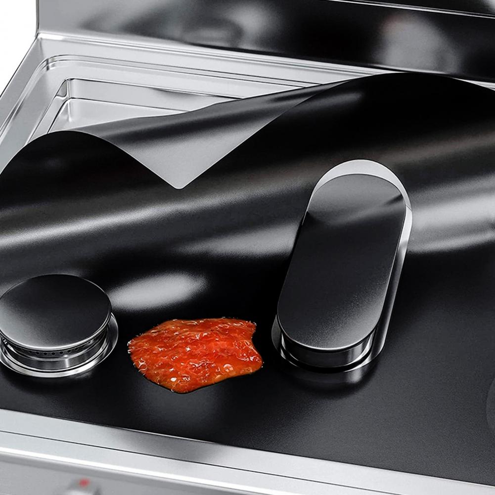 1/2Pcs Gas Stove Mat Easy to Clean Non-Stick Reusable Cover Heat Resistant Stovetop Protection Mat Kitchen Essential