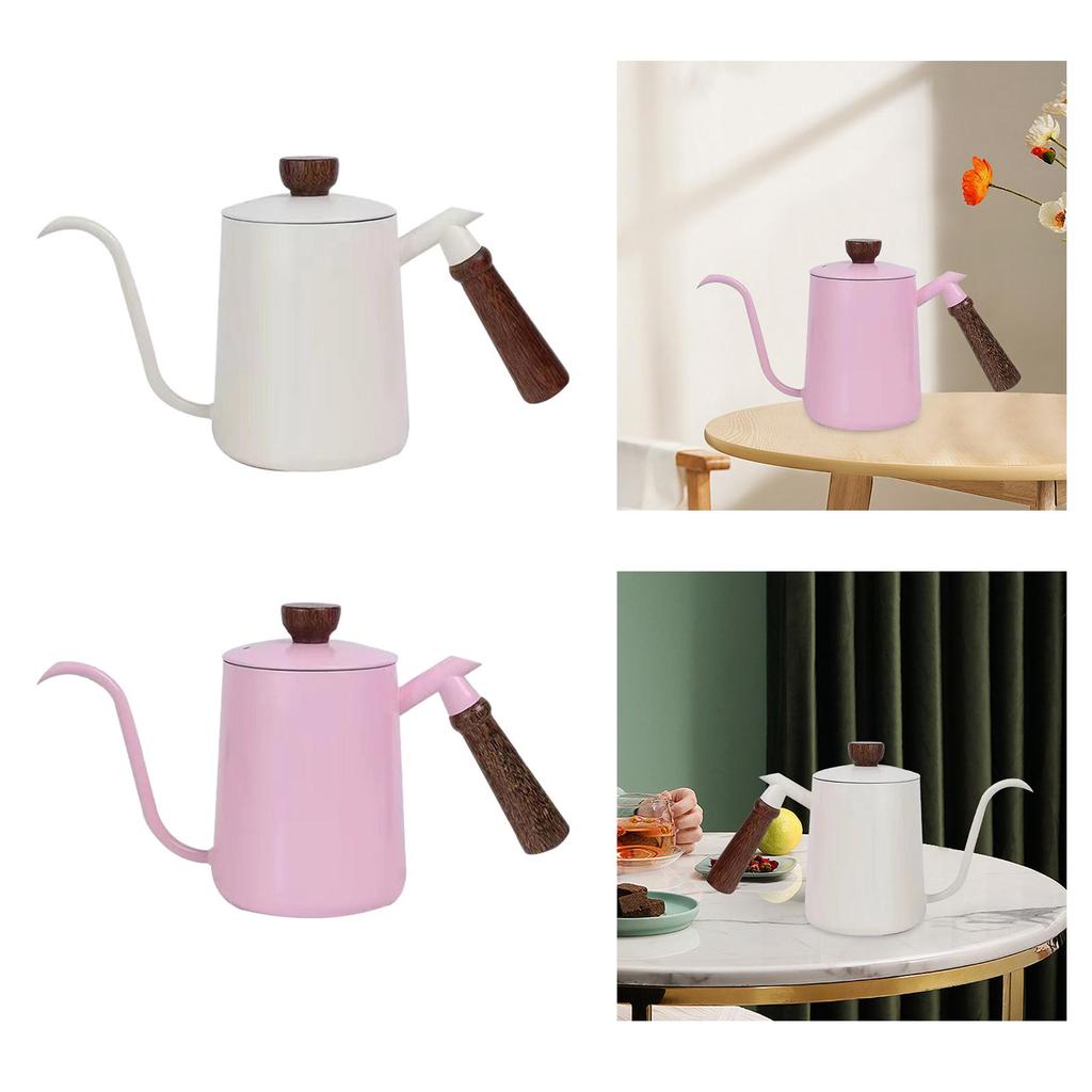 600ml Pour over Kettle Hand Brewing Coffee for Indoor Outdoor Kitchen