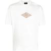 SS23 Logo Bestickt Einfarbiges T-Shirt Herren Oberteile Weiß 3R1TU41JUVZ