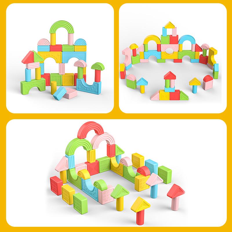 Extra Large Geometric Paradise 3D Building Blocks Set for Kindergarten