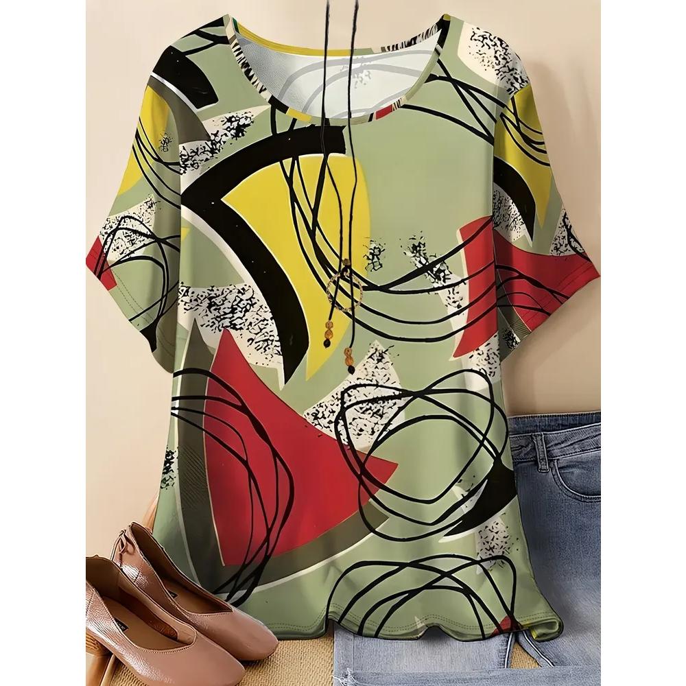 Women's Breathable Versatile Top Casual Loose Short Sleeves Comfortable T-Shirts Women’s