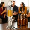 Creativity Single Pump Wine Dispenser Retro Style Drop Resistant Beverage Container 900ML Plastic Liquor Dispenser Home Bar