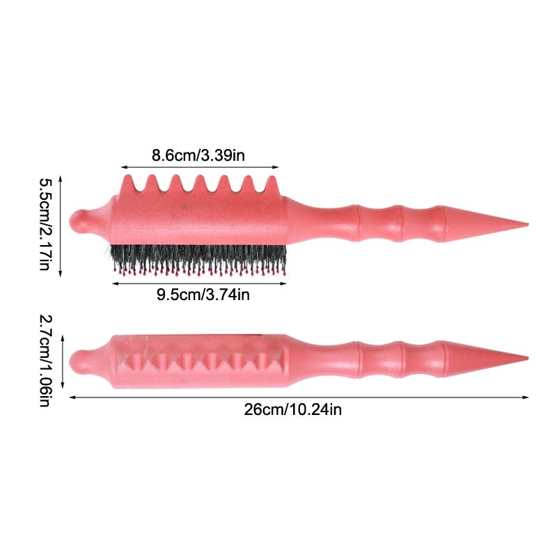 Volumenbürste Wildschweinborsten Zähne Lockenwickler Kamm für voluminöse Haaransätze Styling Glätten Haarwerkzeuge für Frauen Männer