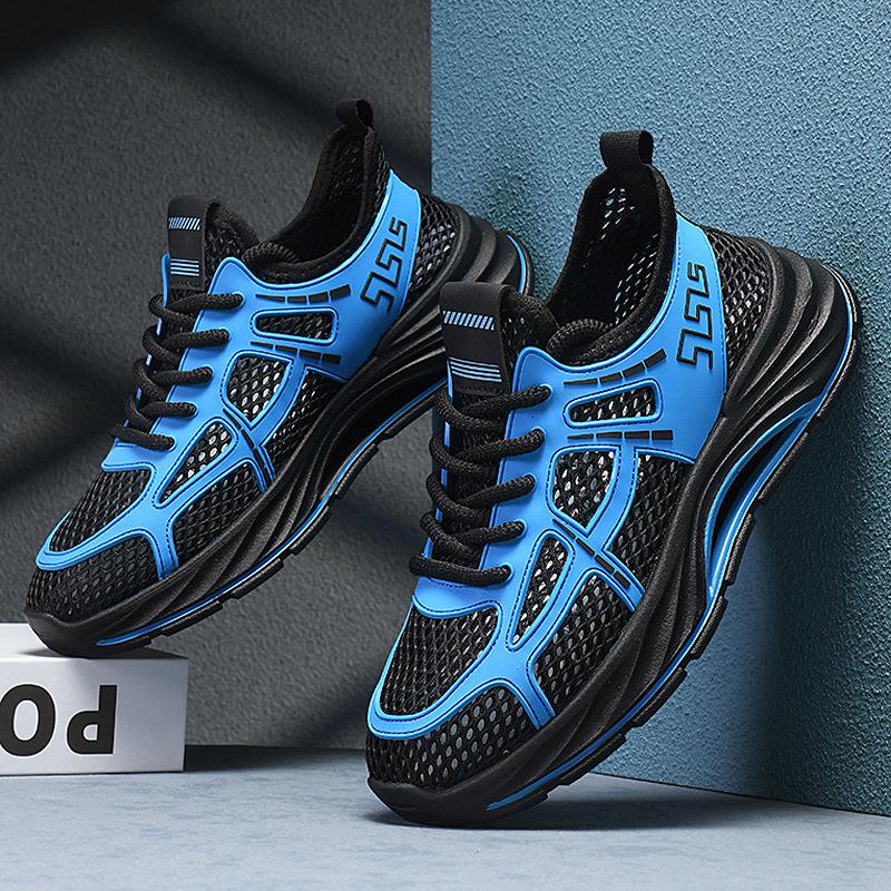 

Men s shoes 2025 summer new men s outdoor wading mesh casual shoes thick sole elastic shock cushioning lightweight sports shoes 39