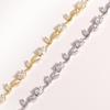 Colorful Leaf Cubic Zirconia Cz Crystal Bridal Bridesmaid Wedding Jewelry Bracelets Gift For Women Mom On Wedding Day