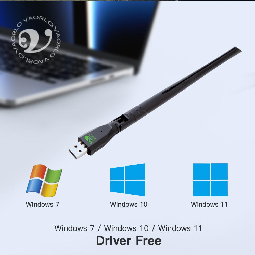 WIFI 6 USB Adapter AX300 Wireless Network Card Dongle 2.4GHz 802.11AX Antenna Signal Reception For Laptop Win7/10/11 Driver Free
