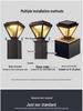 Modern Solar Outdoor Waterproof Pillar Light for Gardens, Courtyards, and Fences