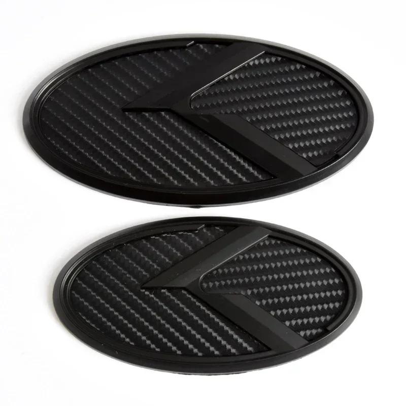 2 pezzi Per KIA K5 Emblema Bagagliaio Auto Adesivo 3D Logo K Griglia Anteriore Badge Posteriore 2011-2013 Optima Forte 2009-2014