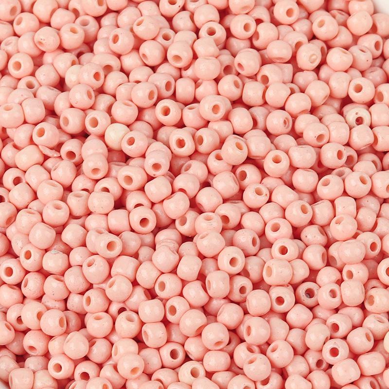 3mm Pink Orange Glass Seed Beads for Cross Stitch and DIY Jewelry Accessories