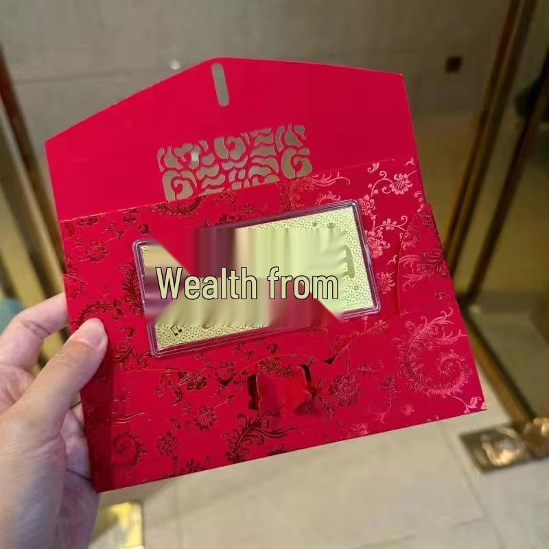 Year of the Horse 999 Gold Note 10mg - New Year Valentine's Gift for Men & Women In Red Envelope