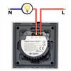 TUYA WiFi Touch Switch 3-circuit White #with N/without N