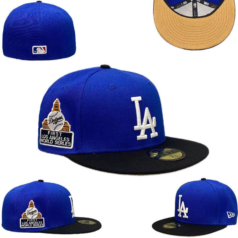 2024 Foreign Trade New LA Dodgers Men's and Women's NY Baseball Team Full Seal Baseball Cap Youth Street Dance Wide Brim Size Cap