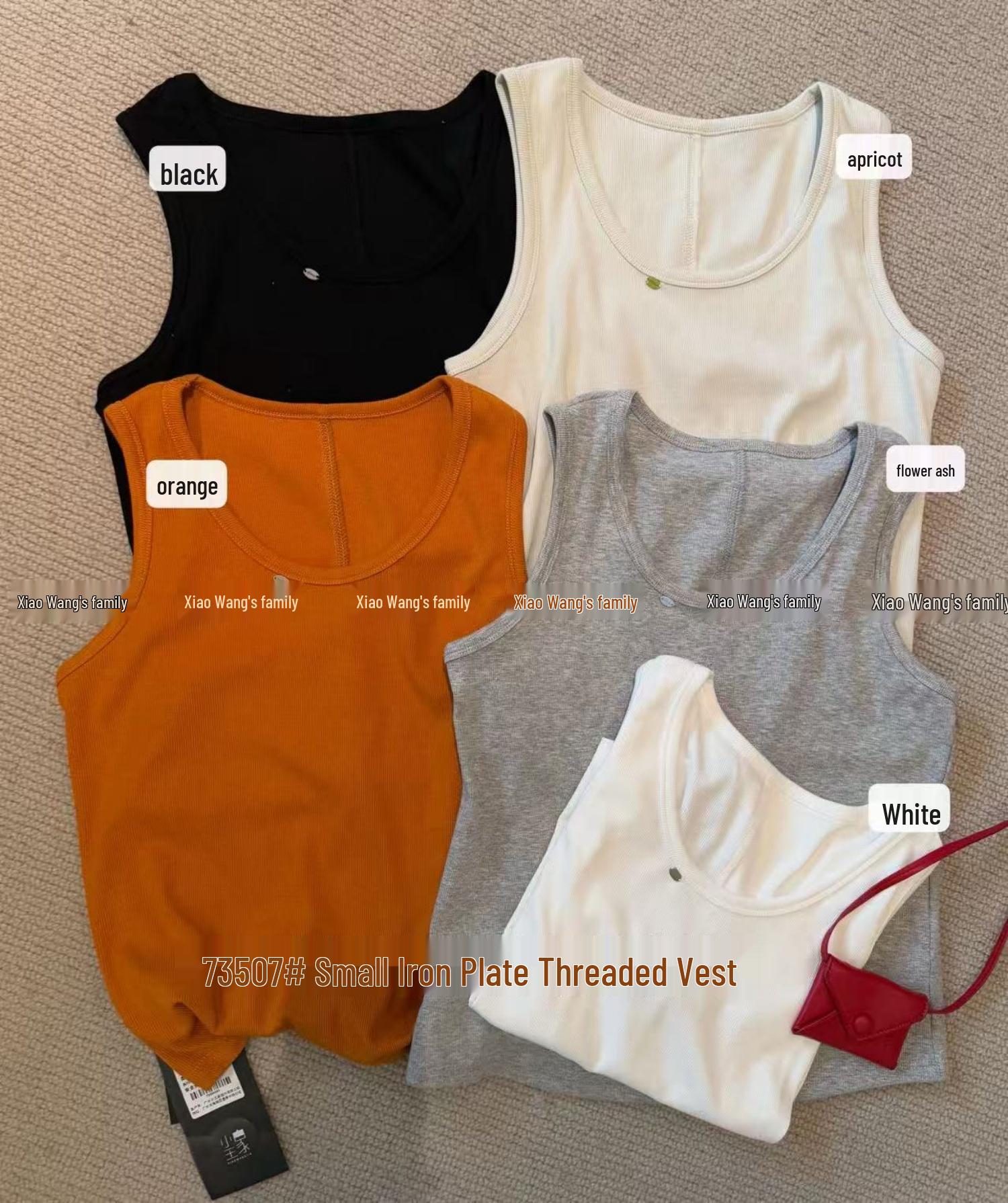 Xiao Wang s Women s Plus Size Loose Casual Ribbed Tank Top - Spring/Summer Korean-Style Fashion One Size