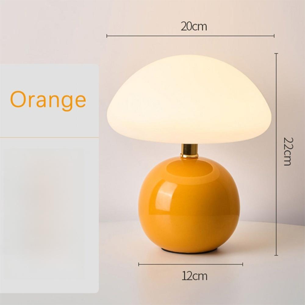 Tri Color Dimming Table Lamp USB Plug Atmosphere Light Creative Mushroom Bedside Lamp  Living Room